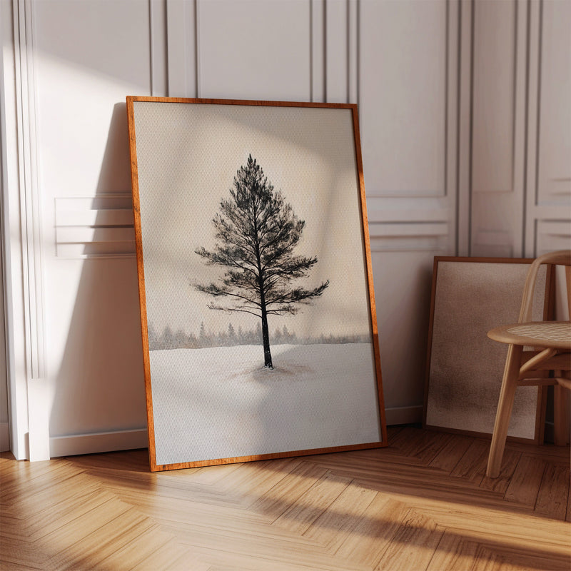 Solitude Beneath Winter's Embrace