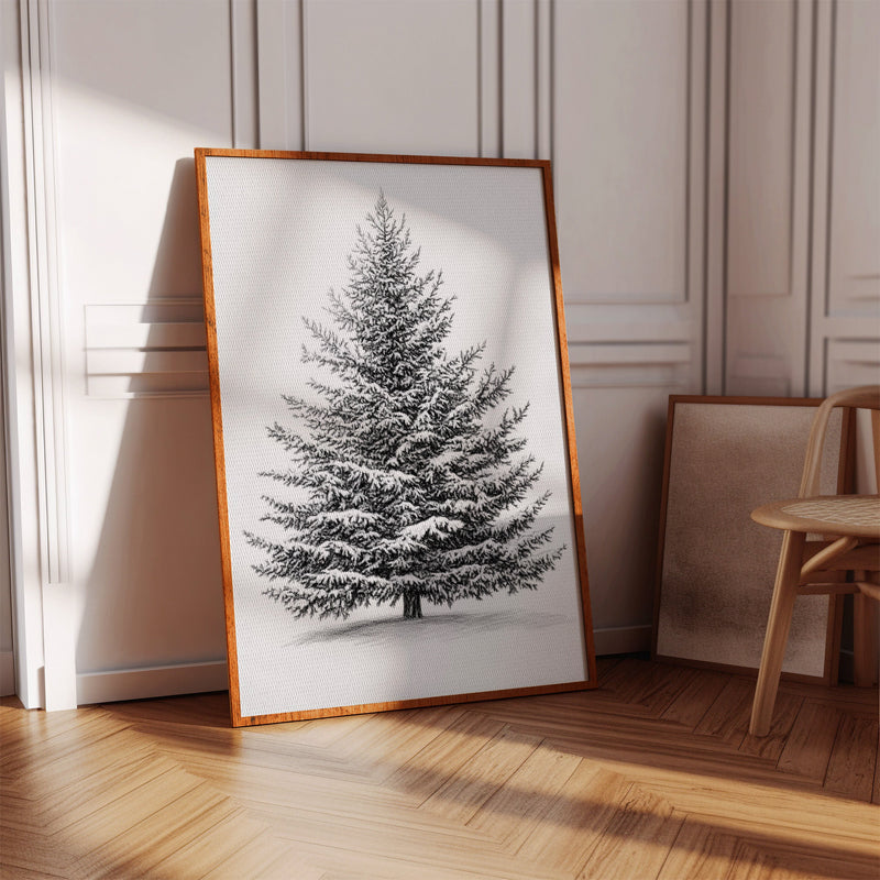 A Blanket Of White Snow-Covered Pine