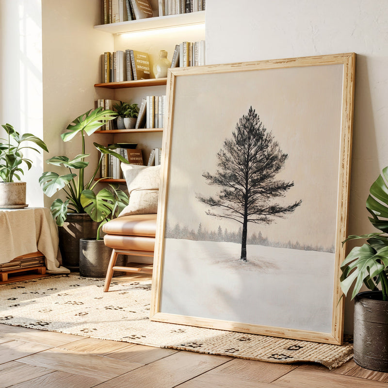 Solitude Beneath Winter's Embrace