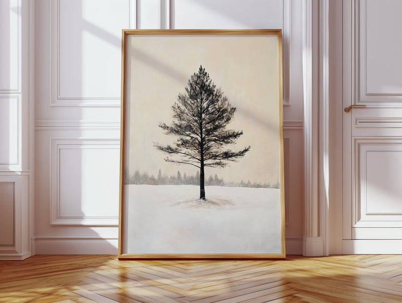 Solitude Beneath Winter's Embrace