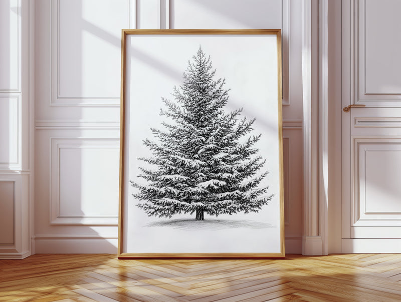 A Blanket Of White Snow-Covered Pine