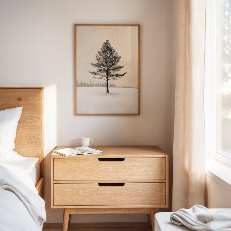 Solitude Beneath Winter's Embrace