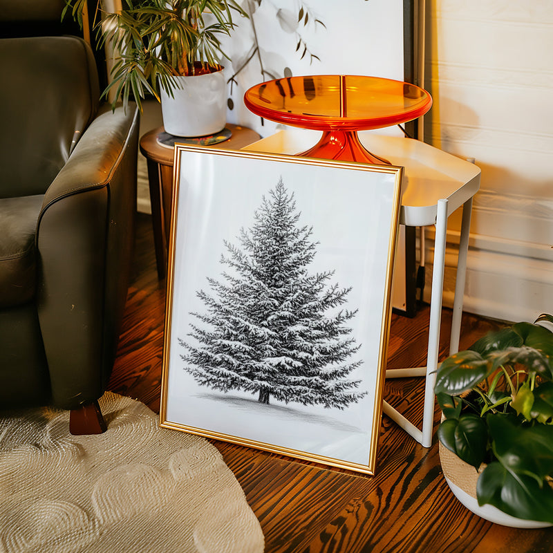 A Blanket Of White Snow-Covered Pine