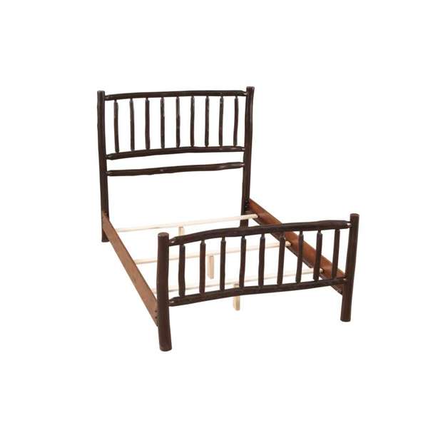 Hickory Log Traditional Bed