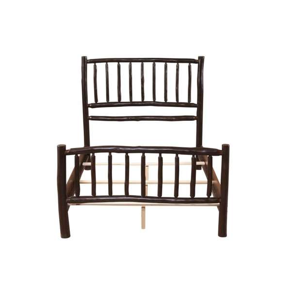 Hickory Log Traditional Bed