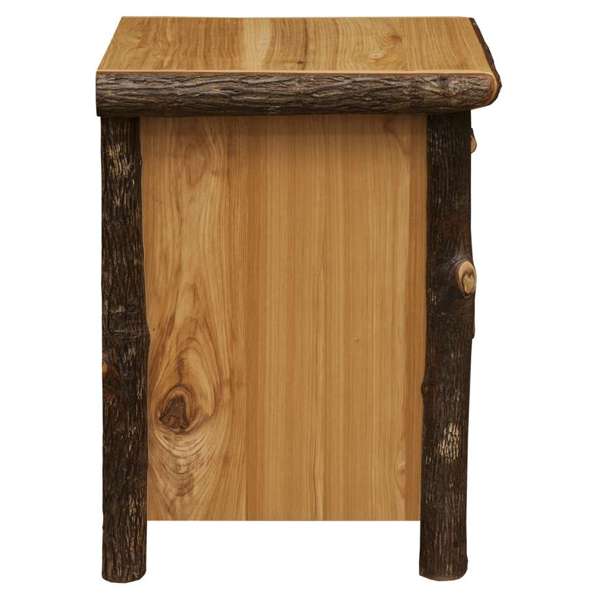 Hickory Log Enclosed End Table