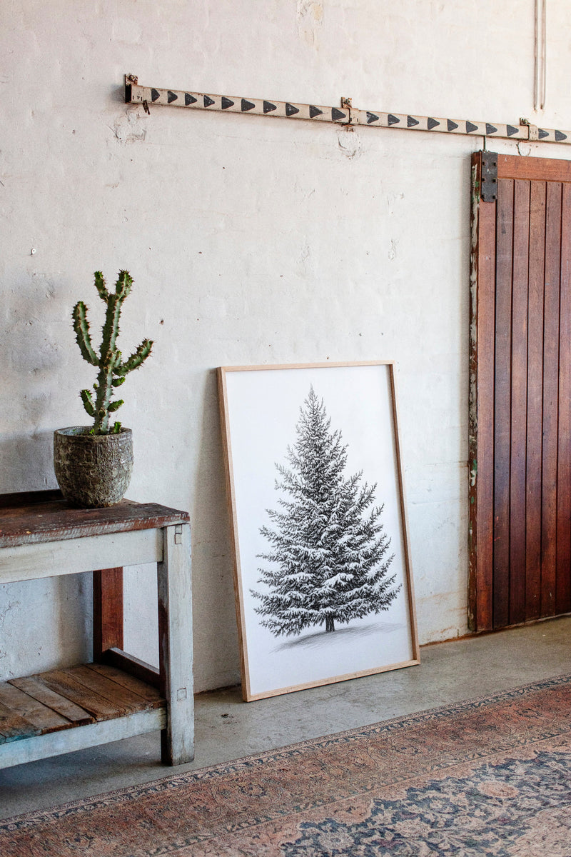 A Blanket Of White Snow-Covered Pine