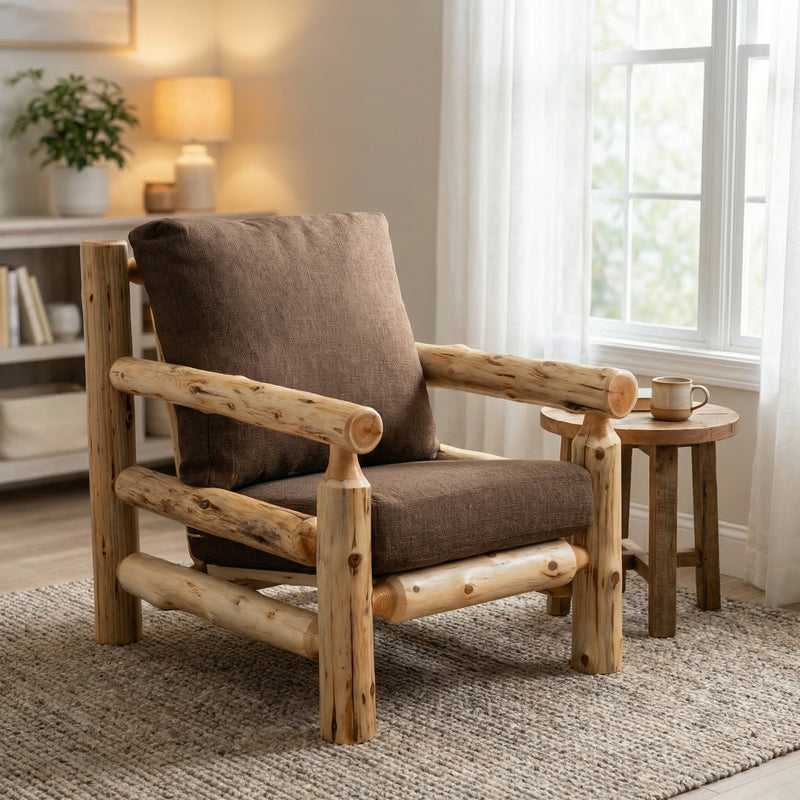Cedar Log Voyageur Chair