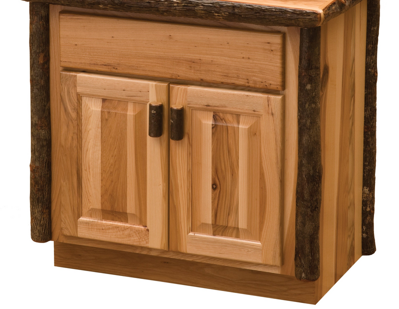 36" Hickory Log Vanity