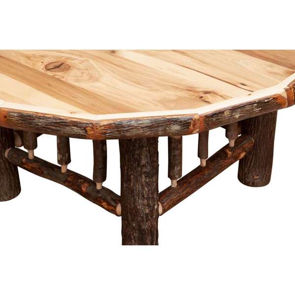 Hickory Log Circle Coffee Table