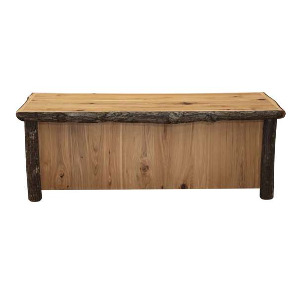 Hickory Log Enclosed Coffee Table