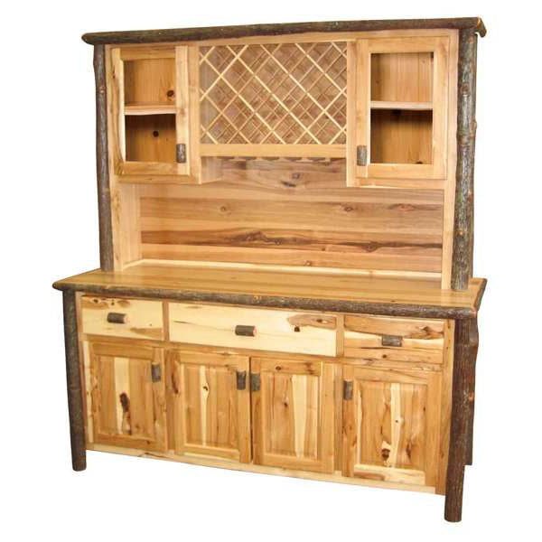 Hickory 75-inch Buffet & Hutch - Thumbnail 2