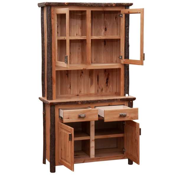 Hickory Log 48-inch Buffet & Hutch