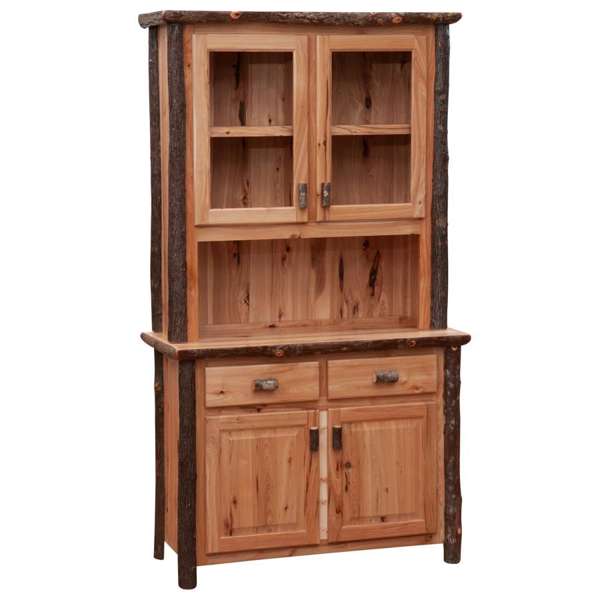 Hickory Log 48-inch Buffet & Hutch