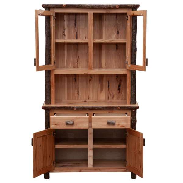 Hickory Log 48-inch Buffet & Hutch