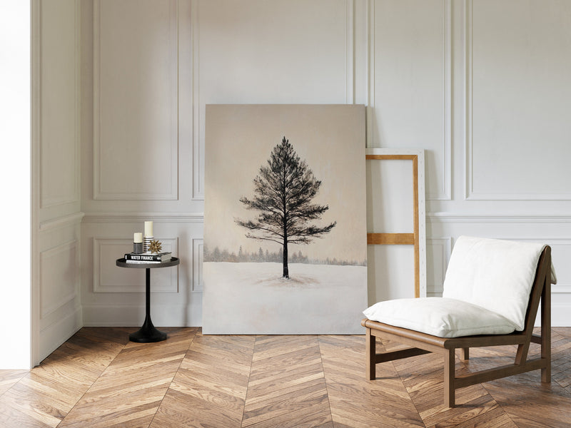 Solitude Beneath Winter's Embrace