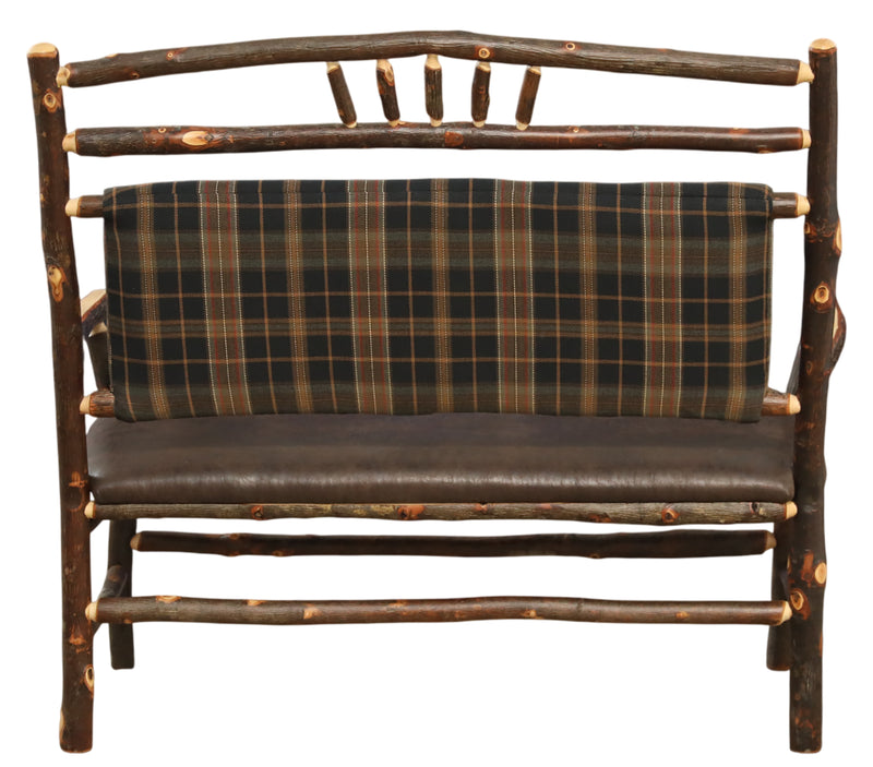 Hickory Log Settee