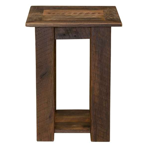 Barnwood Open Nightstand