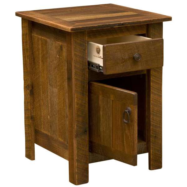 Barnwood Enclosed Nightstand