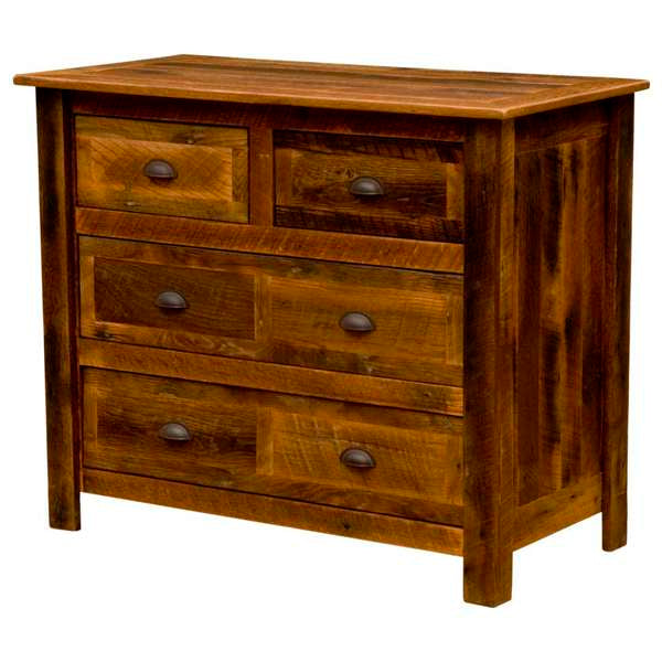 Barnwood Four Drawer Low Boy