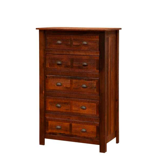 Barnwood Five Drawer Chest