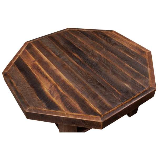 Barnwood Octagon Artisan Coffee Table