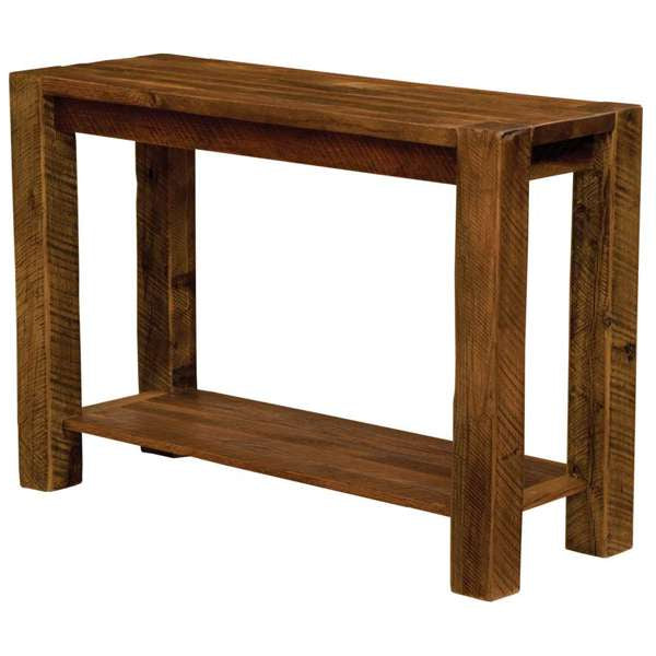 Barnwood Post Sofa Table