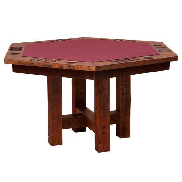 Barnwood Poker Table