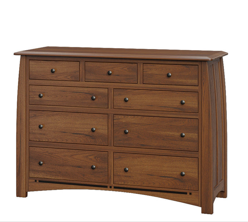 Amish Boulder Creek Dresser with 9 drawers in FC Golden Harvest