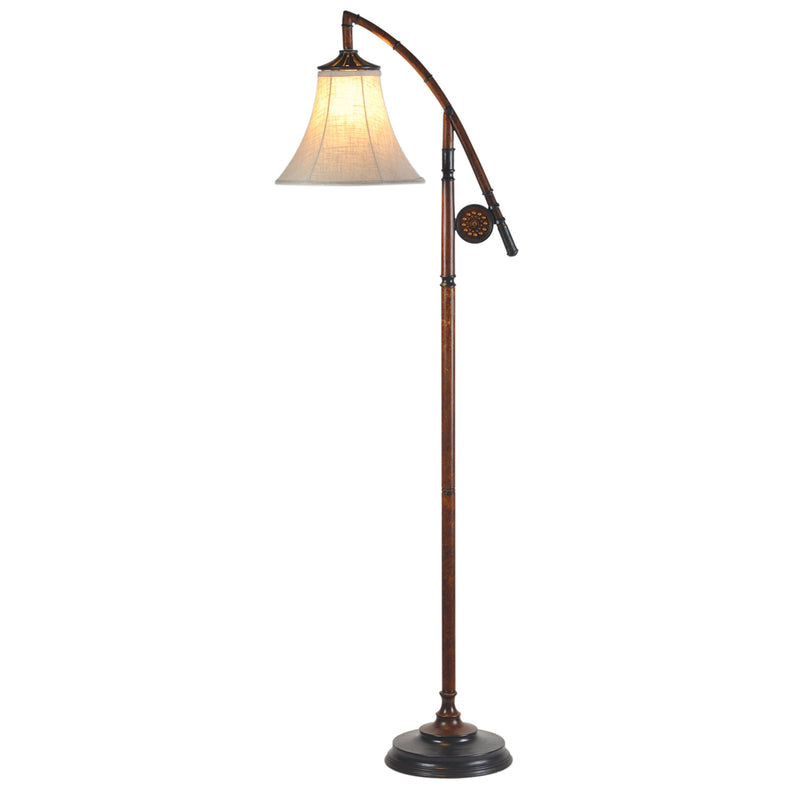 64"H Rod and Reel Floor Lamp
