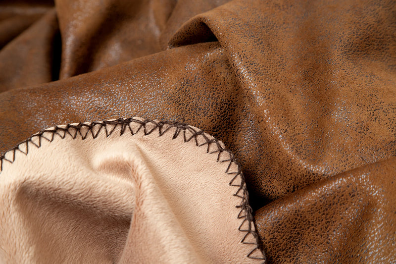 Wyoming Faux Leather Throw
