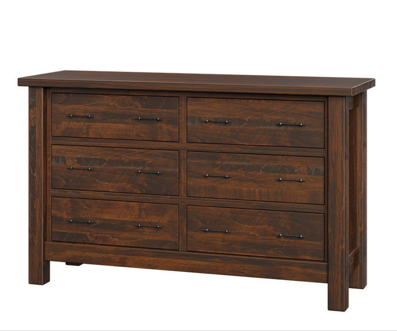 Amish Houston Dresser with 6 drawers