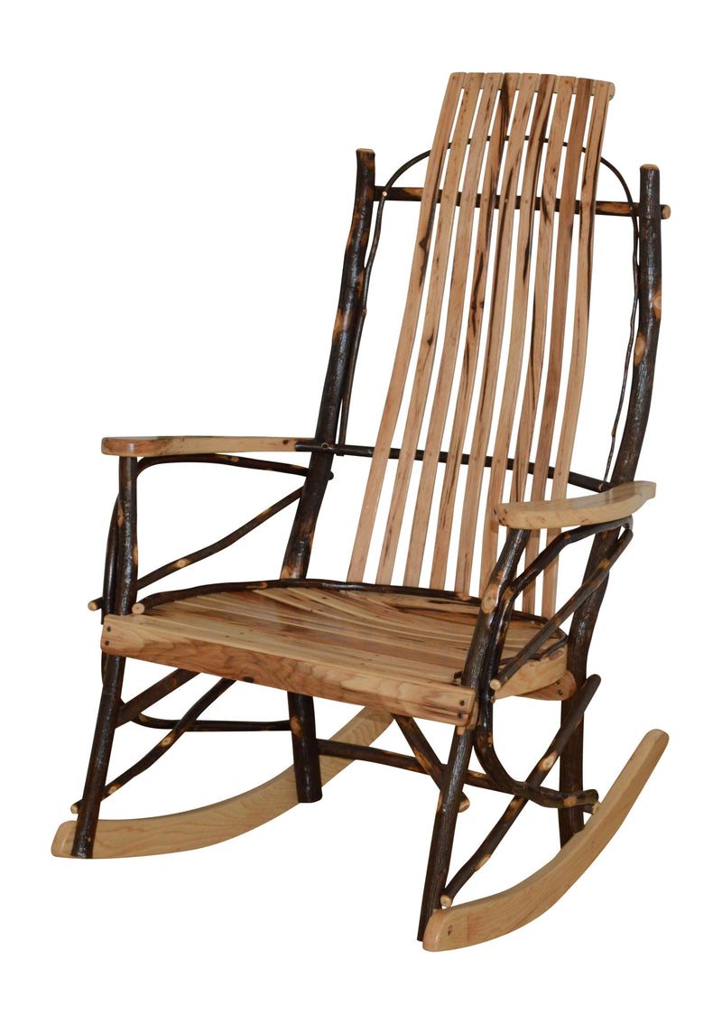 Hickory 9-Slat Rocker – Rustics for Less