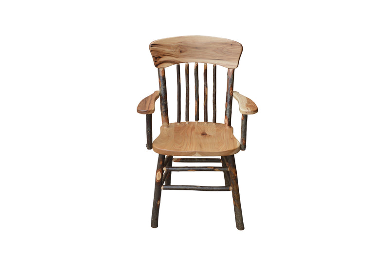 Hickory Panel Back Dining Chair w/ Arms