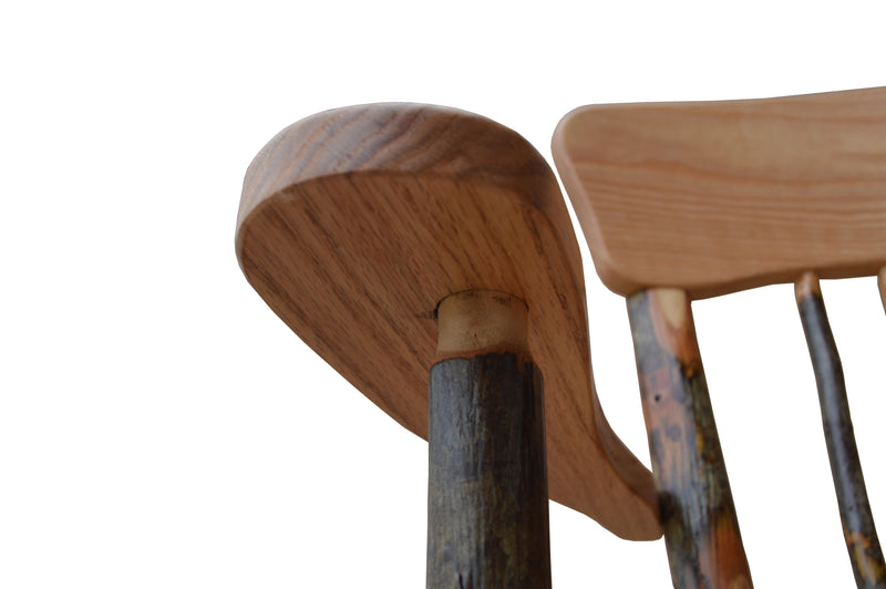 Hickory Panel Back Dining Chair w/ Arms