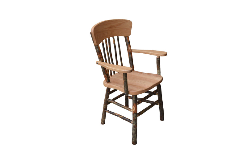 Hickory Panel Back Dining Chair w/ Arms