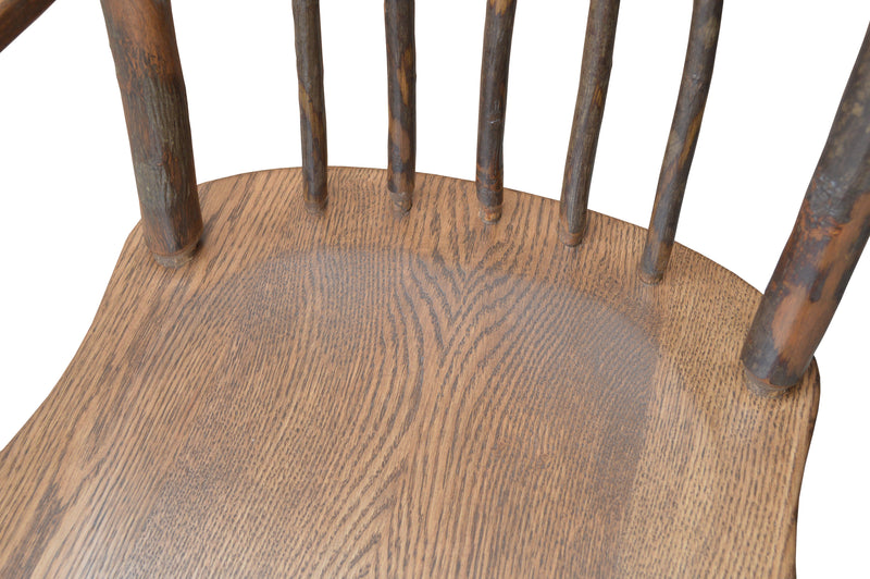 Hickory Panel Back Dining Chair w/ Arms