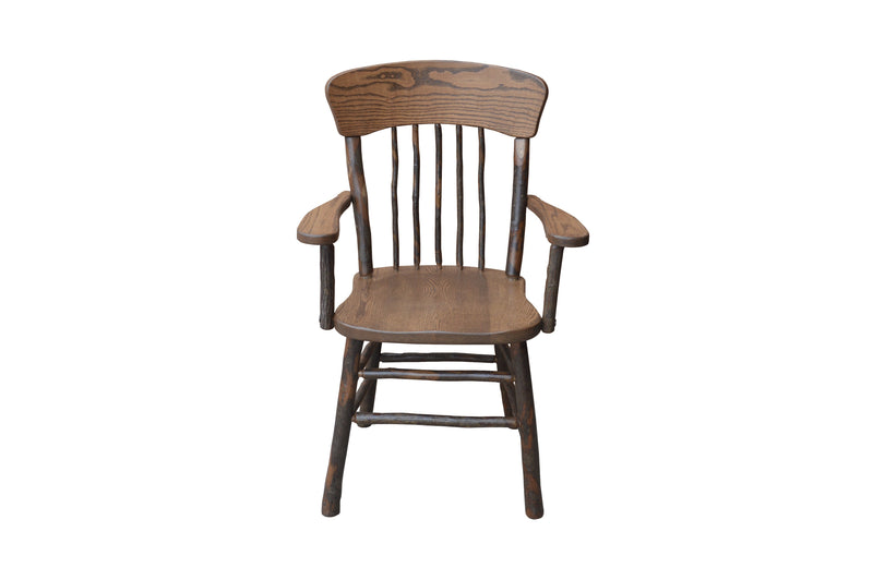 Hickory Panel Back Dining Chair w/ Arms