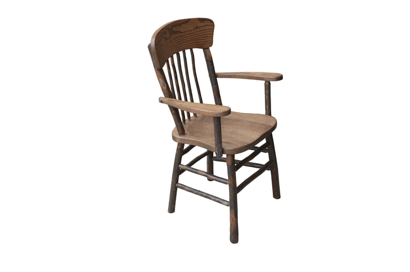 Hickory Panel Back Dining Chair w/ Arms