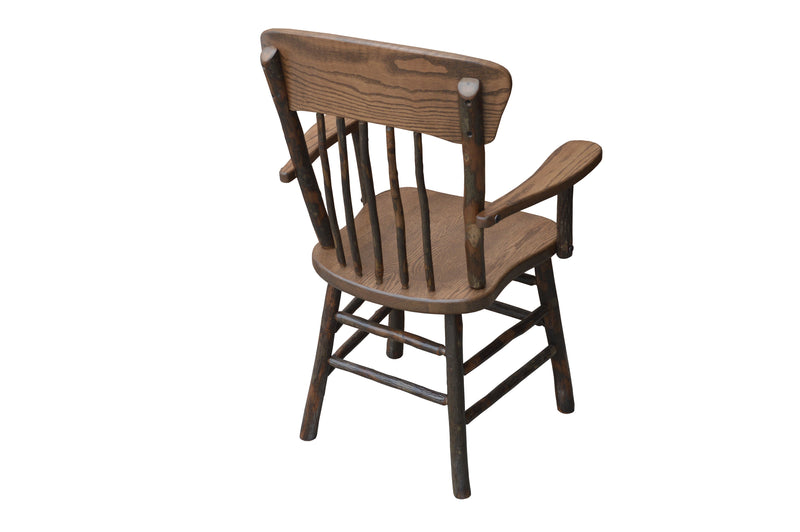Hickory Panel Back Dining Chair w/ Arms