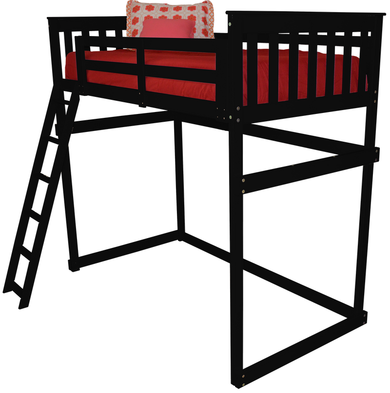 Mission Loft Bed w Side Ladder