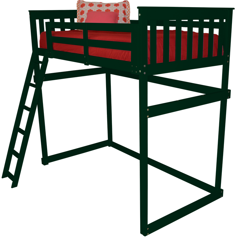 Mission Loft Bed w Side Ladder