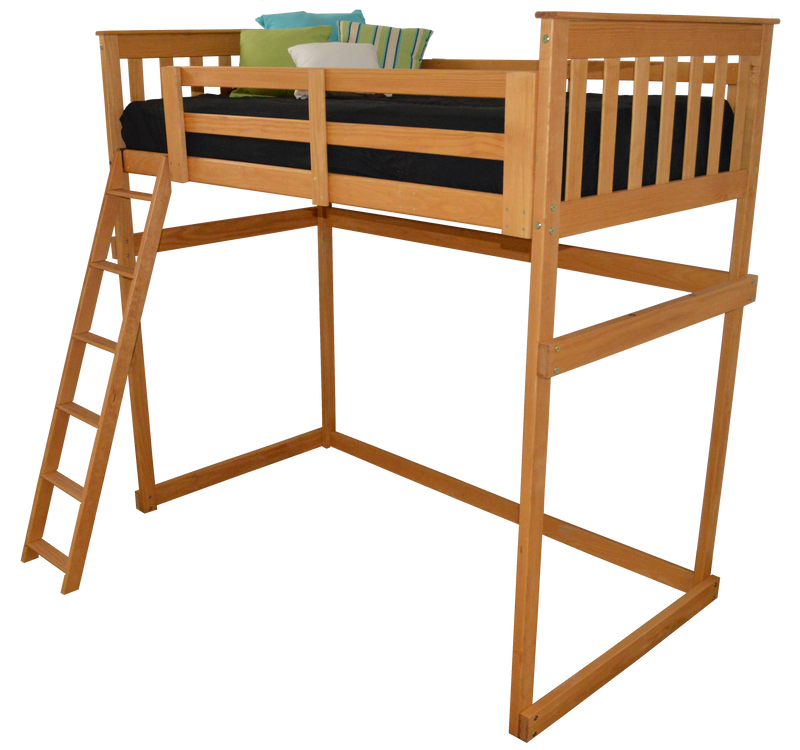 Mission Loft Bed w Side Ladder