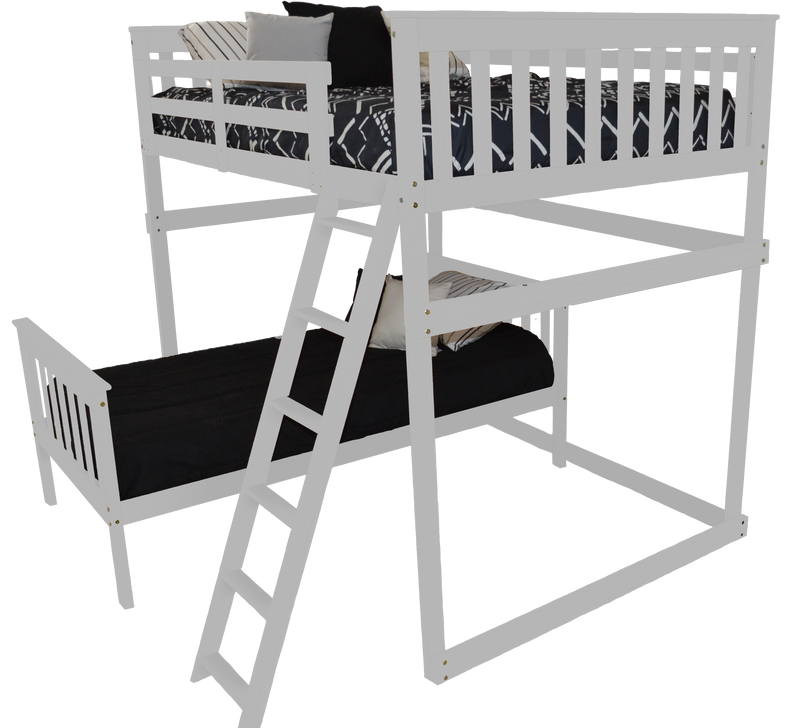 Mission Loft Bed w Side Ladder