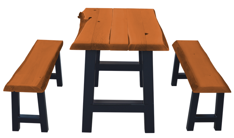 4' Ridgemont Table with 2 Benches