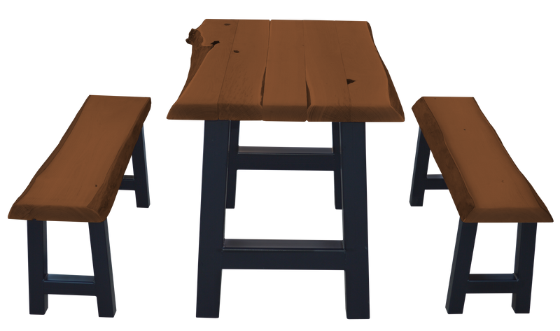 4' Ridgemont Table with 2 Benches