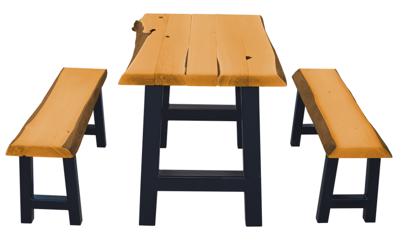 4' Ridgemont Table with 2 Benches