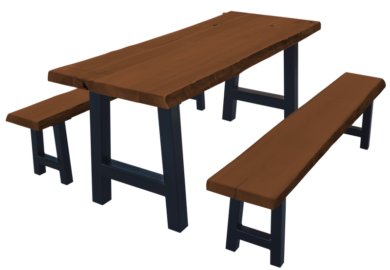 5' Ridgemont Table with 2 Benches