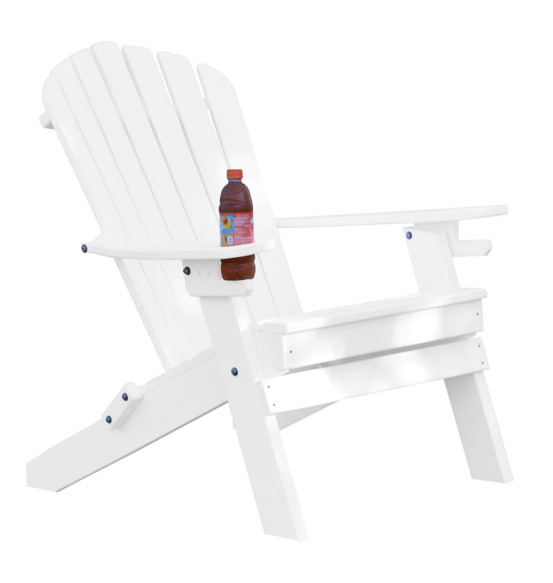 Poly Folding Adirondack Chair w/2 Cupholders