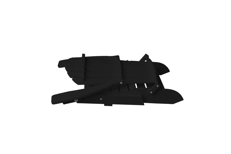 Poly Folding/Reclining Adirondack Chair w/ Pullout Ottoman